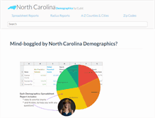 Tablet Screenshot of northcarolina-demographics.com